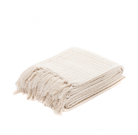 Přehoz VAFFEL ECRU 130x170 cm