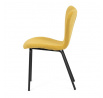 Jídelní židle, žlutá, látka, CT-S8010 YEL2