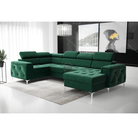 Rohová sedací souprava ORION MAX III s funkcí spaní 165x320x185 cm - volitelný odstín - levá