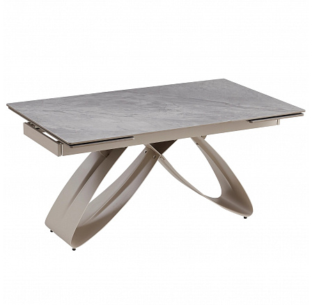 Stůl LUIGI Keramický Rozkládací 160-240 cm Šedý Mramor/Kašmír