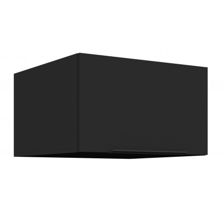 Horní skřínka SIENA - 60 NAGU-36 1F, Černá mat/Černá mat Horní skřínka SIENA - 60 NAGU-36 1F, Černá mat/Černá mat