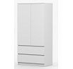 Šatní skříň SOLO - 2D2S, Bílý Mat