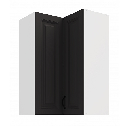 Horní rohová skříňka STELLO - 60x60 GN-90 2F (90°), Bílá/Grafit Horní rohová skříňka STELLO - 60x60 GN-90 2F (90°), Bílá/Grafit