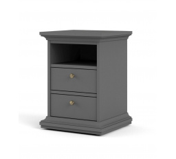 Noční stolek PROVENCE 302, Šedý mat