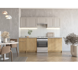 Kuchyňská sestava WENDY 240, dub cremona / kašmír