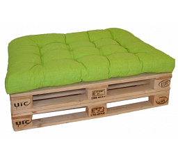 Sedák na paletu 120x80 světle zelený melír