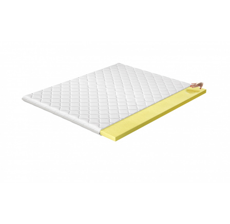 Vrchní matrace - Topper VISCO 200x200 cm, Hypoalergenní potah Microfibre