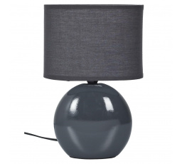 Keramická oválná lampa grafitová