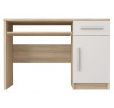 Psací stůl OMEGA III - 08, Dub Sonoma/Bílá