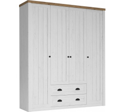 Skříň PROWANSJA S4D, Borovice Andersen + Dub Lefkas