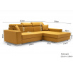 Rohová sedací souprava MEXICO DE LUX, inari 23 + soft 23, Pravá