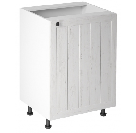 Kuchyňská dolní skřínka - PROWANSJA D601D - Pravá, Bílá/Borovice Andersen