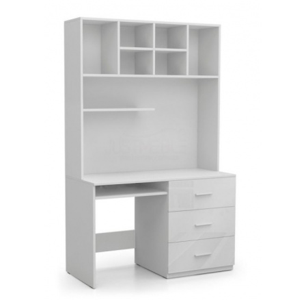 Psací stůl PARADISE 3, Bílá/Bílá