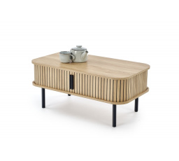 Konferenční stolek  ANGELINA, přírodní / černá