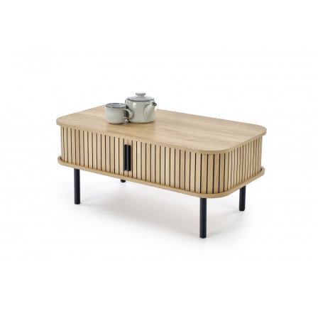 Konferenční stolek ANGELINA, přírodní / černá Konferenční stolek ANGELINA, přírodní / černá