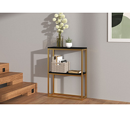 Konzole MASON Zlatá+Černá