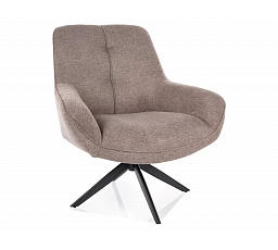 Křeslo otočné HANA BREGO, Béžová 34/Černá