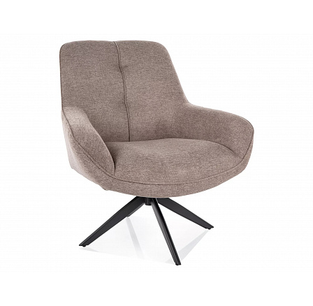 Křeslo otočné HANA BREGO, Béžová 34/Černá