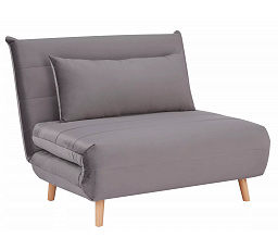 Rozkládací křeslo SPIKE Velvet, šedý Aksamit 139/buk