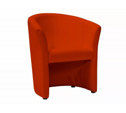 Křeslo TM-1, Červená ekokůže EK-6/Wenge