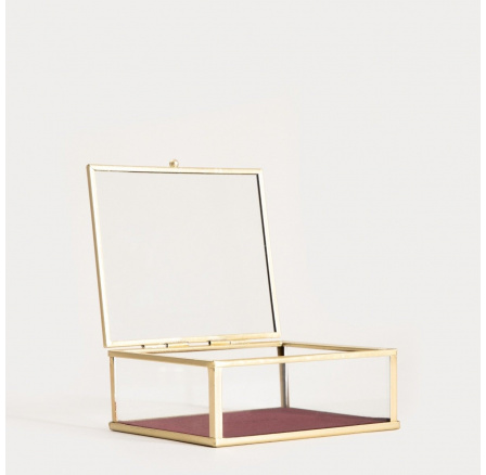 Šperkovnice GRAZIA s vínovou velurovou podšívkou 13x11x5 cm 752513 Šperkovnice GRAZIA s vínovou velurovou podšívkou 13x11x5 cm 752513