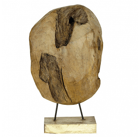 Dřevořezba - kulatý tvar, abstraktní