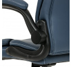 Kancelářské křeslo, houpací mechanismus, modrá ekokůže, KA-Y344 BLUE