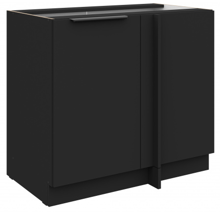 Dolní skřínka SIENA - 105 ND 1F BB, Černá mat/Černá mat