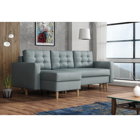 Rohová sedací souprava Anabel UNI modro-šedá Rohová sedací souprava Anabel UNI modro-šedá