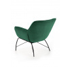 Křeslo BELTON lounge, tmavě zelené