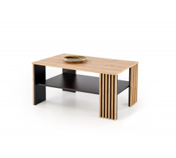 Konferenční stůl FEMINA, Dub Artisan/Černá