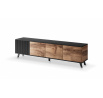 Tv komoda RANDOM RTV-3 RTV 200, dub wotan/černý