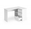 Psací stůl BEGA, Bílá UNI