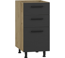 Kuchyňská dolní skříňka VENTO D3S-40/82, dub antracit