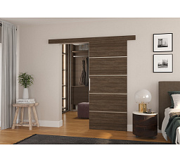 Posuvné nástěnné dveře TONY 86 Choco