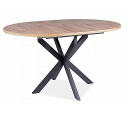 Jídelní stůl GASTON 100 , Dub Artisan/Černý mat