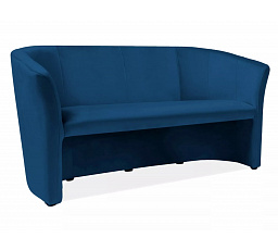 Pohovka TM-3 VELVET, Modrý Bluvel 86/Wenge