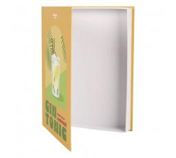 Krabice kniha Gin Tonic žlutá