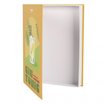 Krabice kniha Gin Tonic žlutá