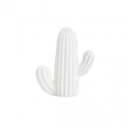 Stojící dekorace CACTUS krémový keramický kaktus 14x6x16 cm 729799