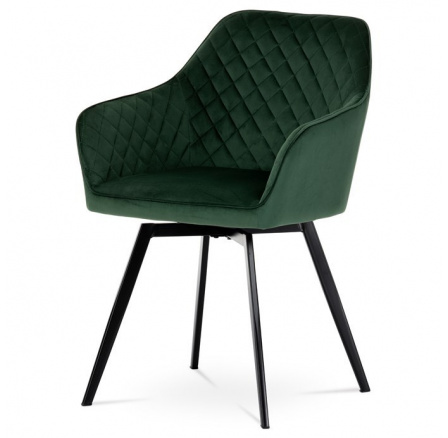 Jídelní židle, zelená, sametová látka, DCH-425 GRN4 Jídelní židle, zelená, sametová látka, DCH-425 GRN4