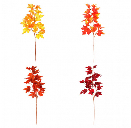 Javor - umělá větev, mix 4 barev, cena za 1 ks