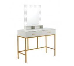 Toaletní stolek s osvětlením bílý T2-FXJG