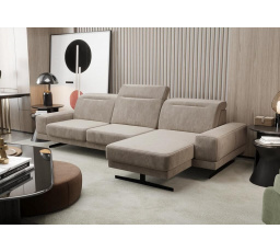 Rohová sedací souprava FIORE MINI 265x180 cm - béžová, pravá