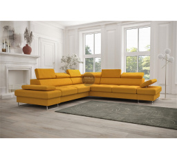 Rohová sedací souprava GALAXY MAX 280×280 - žlutá, levá
