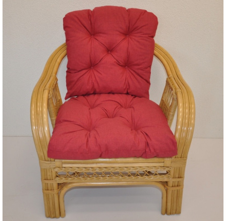 Polstr na křeslo Rio De Janeiro látka vínový melír