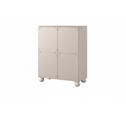 Kredenc dvoudveřová se dvěma skrytými zásuvkami Sonatia II 120 cm - kašmír