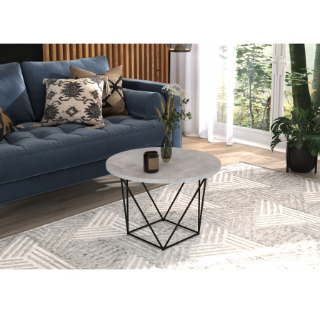 Konferenční stolek LIAM Černý+Beton Konferenční stolek LIAM Černý+Beton