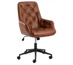 Kancelářské křeslo Erik hnědé PU
