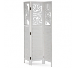 Paraván, dřevo, bílá, EF-L175 WT